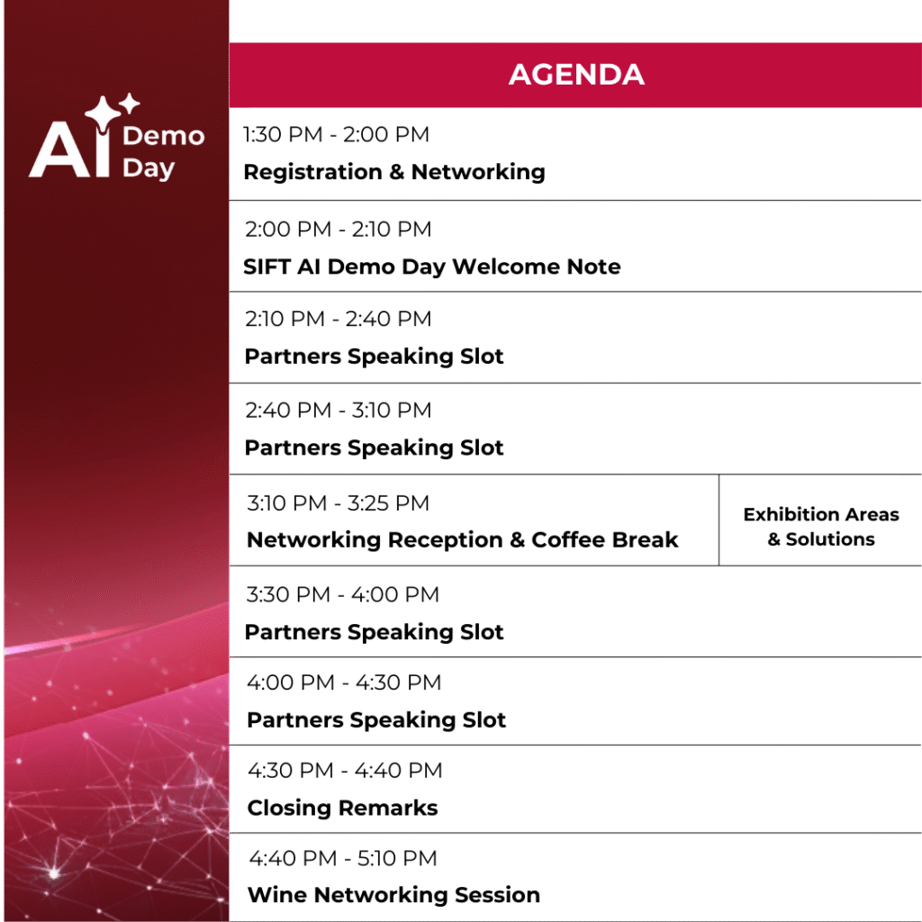 SIFT_Analytics_AI_DEMO_DAY_AGENDA